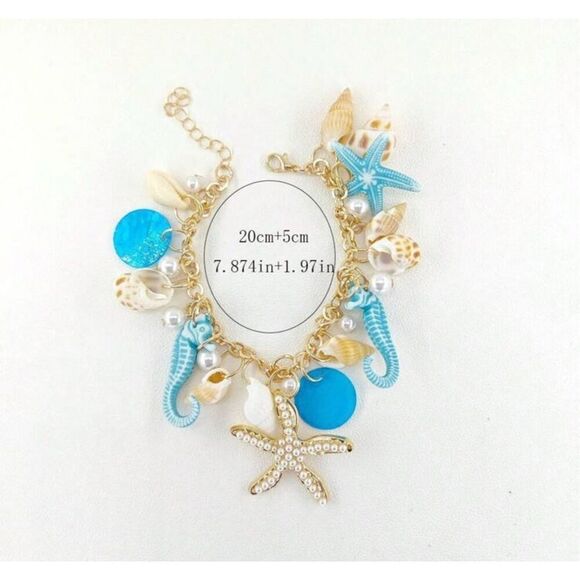 Ocean Inspired Charm Bracelet - Picture 5 of 6